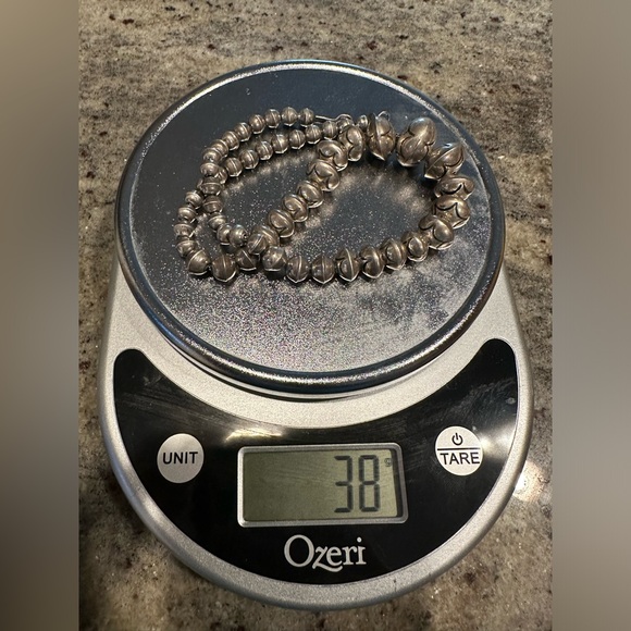 Stamped Navajo Silver Pearls - Picture 4 of 4